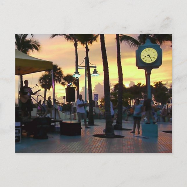 Solskyddskort - Times Square Fort Myers Beach Vykort (Framsida)