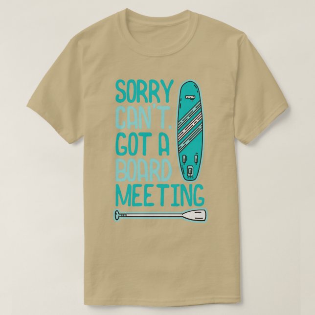 Solskyddsprogrammet Stopp Paddle Boarding Board Mö T Shirt (Design framsida)