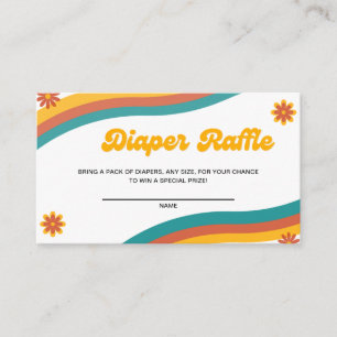 Solskyddsskor Diaper Raffle Biljett Tilläggskort