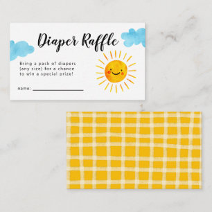 Solskyddsskor Diaper Raffle Biljett Tilläggskort