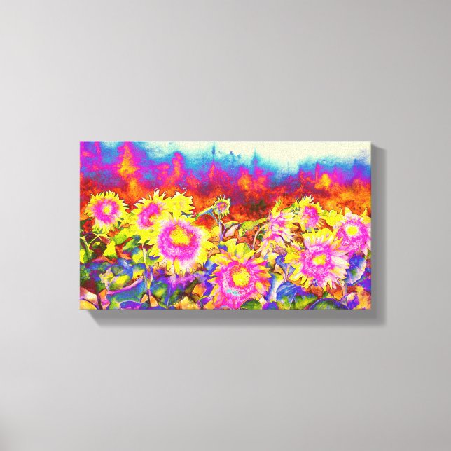 Solsolros Fält Canvastryck (Framsida)