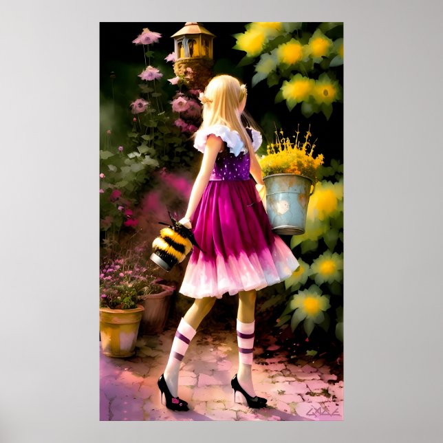 Solsolstånds prinsessa drömmande poster (Framsidan)