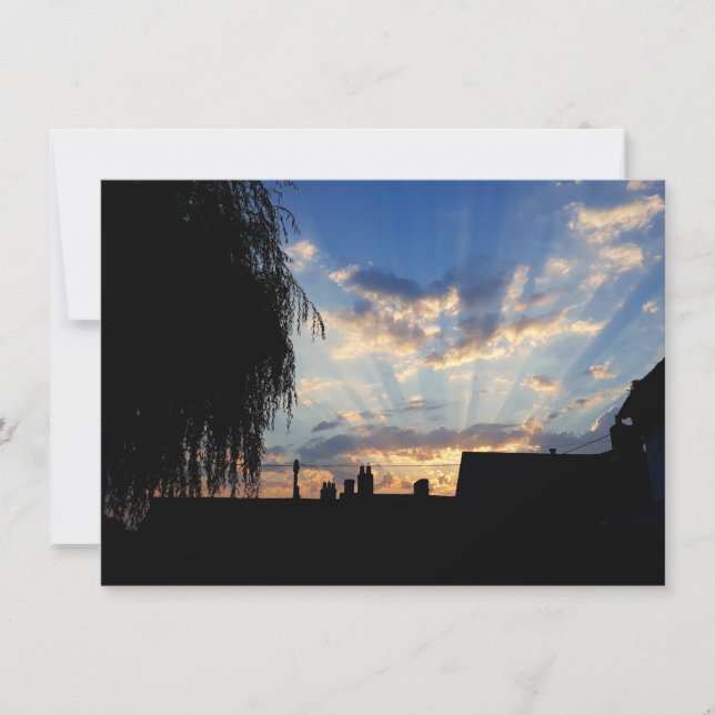 Solsprängning vid solnedgång (Framsida)