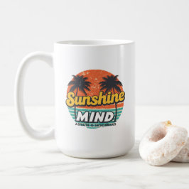 Solstatens sommar mugg, Retro strand kaffekopp