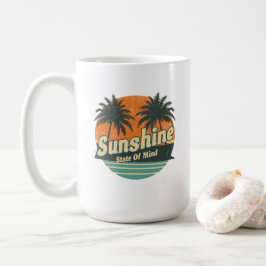 Solstatens sommar mugg, Retro strand kaffekopp