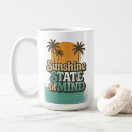 Solstatens sommar mugg, Retro strand kaffekopp