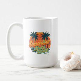 Solstatens sommar mugg, Retro strand kaffekopp