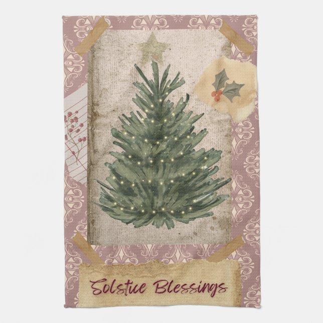 Solstice Blessings Kitchen Towel Kökshandduk (Vertikal)