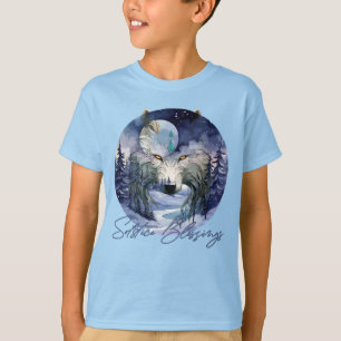 Solstice Blessings Winter Varg Moonlight Skogen T Shirt