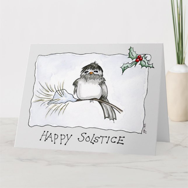 Solstice Chickadee Kort (Framsida)