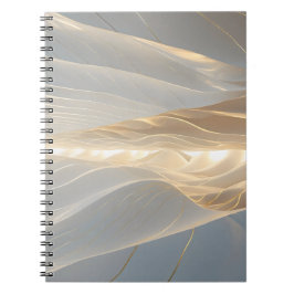 Solstice Echo – Golden Wave Minimalist Journal Not Anteckningsbok