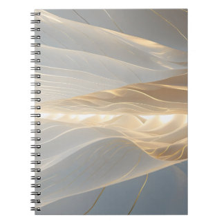 Solstice Echo – Golden Wave Minimalist Journal Not Anteckningsbok