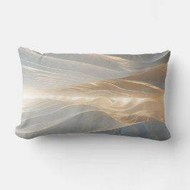 Solstice Echo – Luminous Gold Wave Abstract Throw  Lumbarkudde