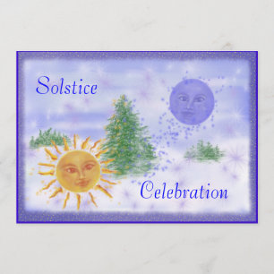 Solstice Firande Inbjudningar