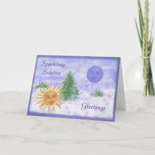 Solstice Hälsning Helgkort