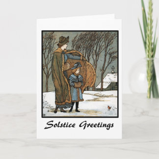 Solstice Hälsning Helgkort