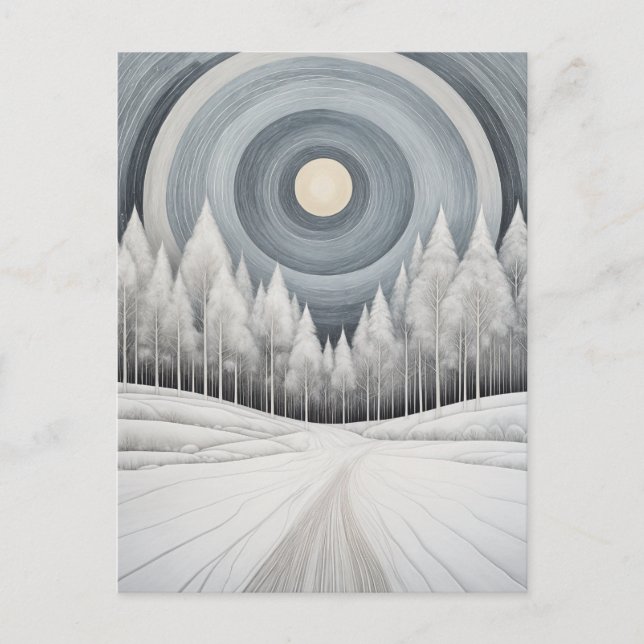 Solstice Journey Spiral Anteckningsblock Vykort (Framsida)