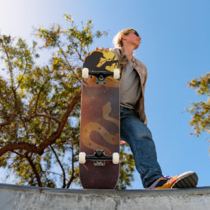 Solstice Kookaburra Silhouette Celestial Snake Mini Skateboard Bräda 18,5 Cm