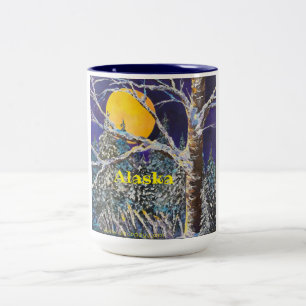 Solstice Måne 15oz ALASKA, två tonars kaffe mugg