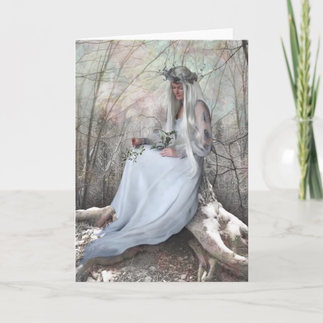 Solstice Queen-julkort Helgkort (Framsida)