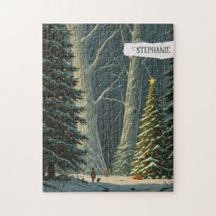 Solstice Spruce Personlig jul Pussel