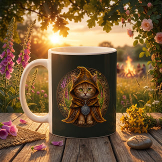 Solstice Tabby Sommar Cottagecore Katt Kaffemugg