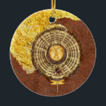 Solsticehimmel - collage julgransprydnad keramik<br><div class="desc">Solsticehimmel är en mini- collage [4" X4"] som skapas för den 4th ettårig växt 30/30 [2012] utmaning som framlägger arbeten vid 30 Konstnärer som skapar 30, lappar i 30 dagar av Juni som presenterar över 1000, lappar; målningar & blandat massmedia på kanfas & papper, fotografi, skulptur 3D & mer. Läget...</div>