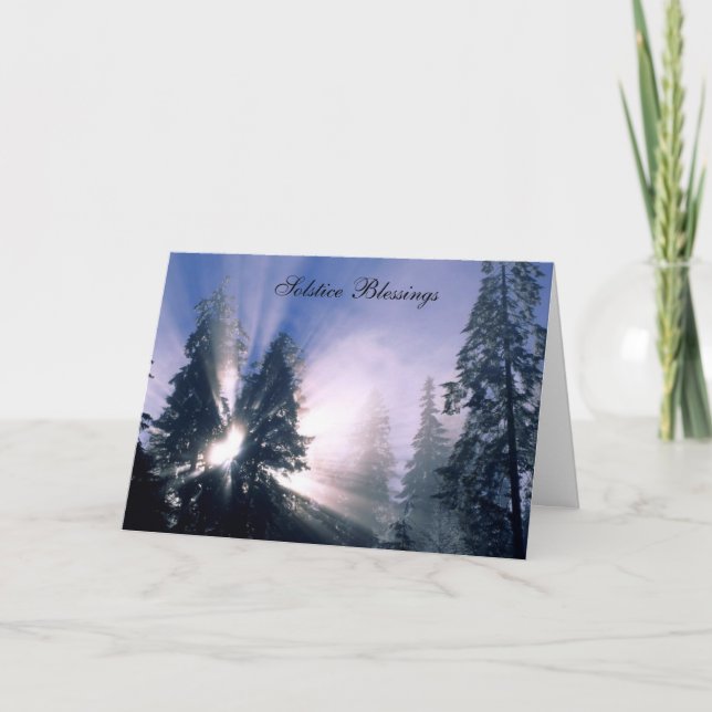 Solsticevälsignelser Helgkort (Framsida)