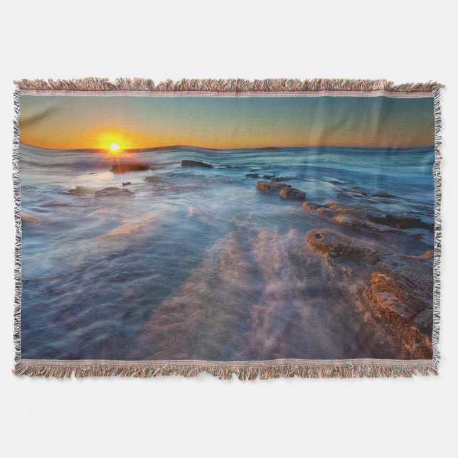 Solstrålar belyser Stilla havet Mysfilt (Framsidan)