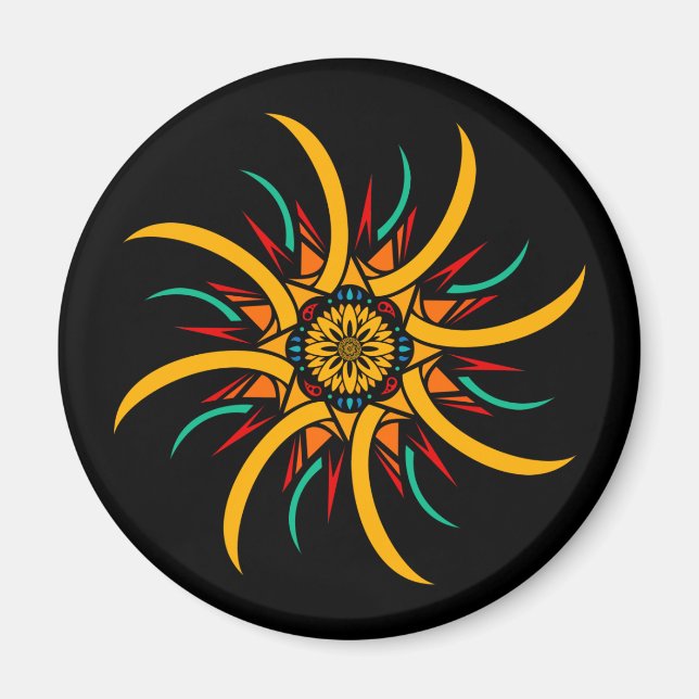 solstrålar magnet (Framsidan)