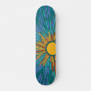 Solstrålar Mini Skateboard Bräda 18,5 Cm