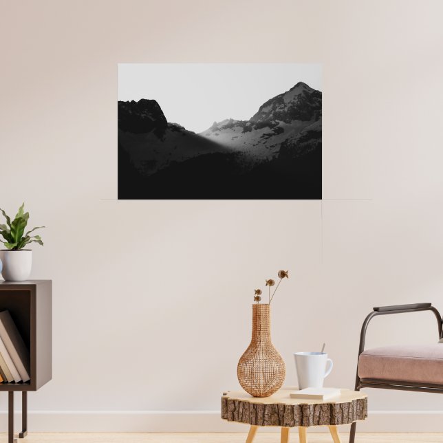 Solstrålar över bergen poster (Vardagsrum 3)