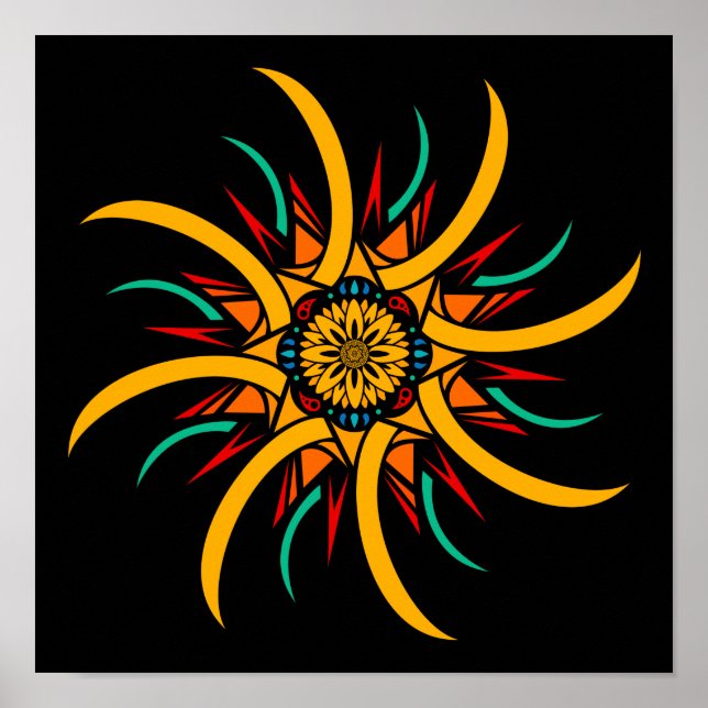 solstrålar poster (Framsidan)