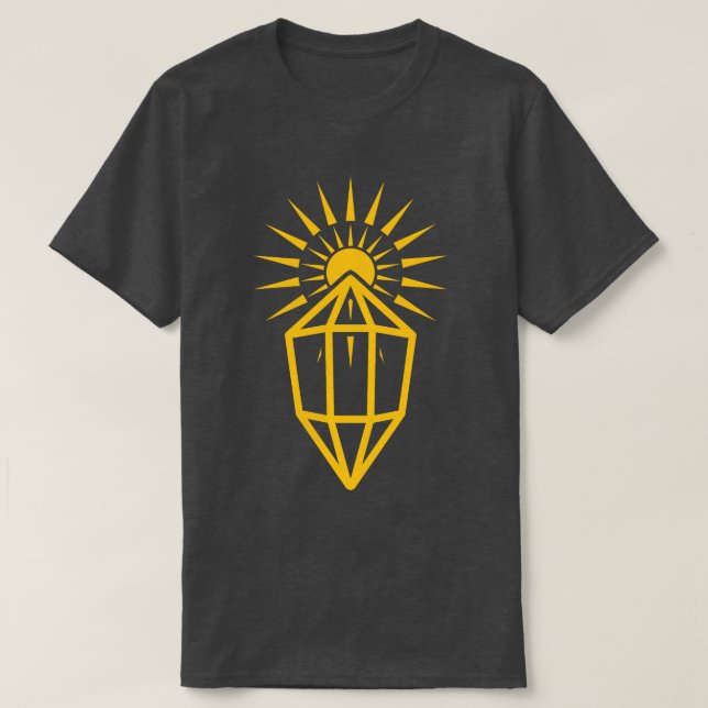solstrålar prisma t shirt (Design framsida)
