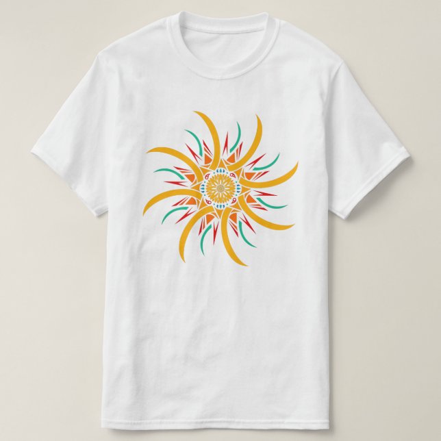 solstrålar t shirt (Design framsida)