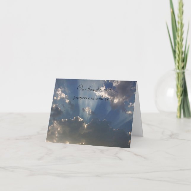 Solstrålar till och med kort för (Framsida)