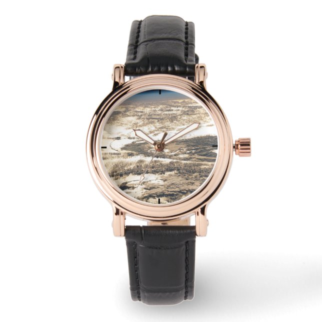 Solstrålar utanför Atlanten Armbandsur (Framsida)