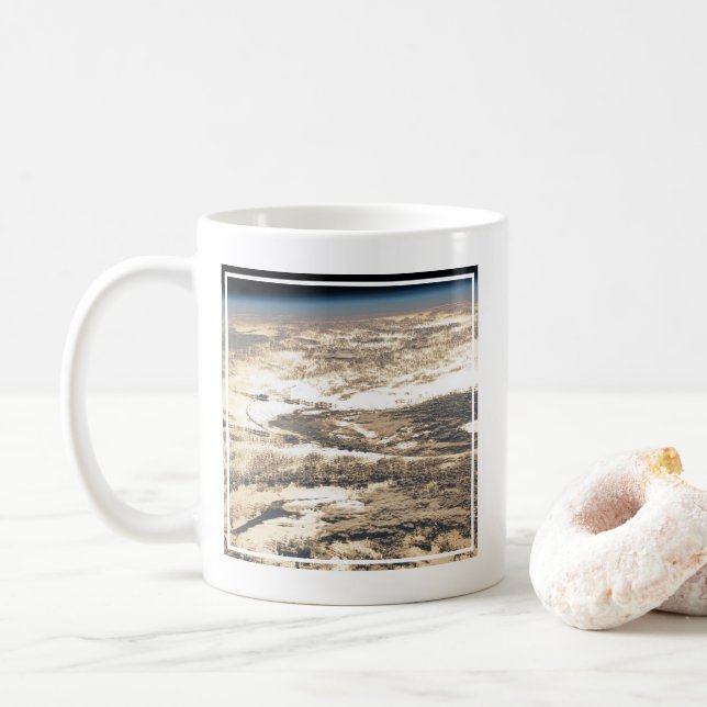 Solstrålar utanför Atlanten Kaffemugg (Med munk)
