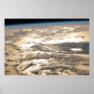 Solstrålar utanför Atlanten Poster