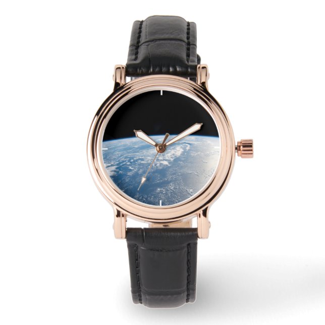 Solstrålar utanför Stilla havets Vatten Armbandsur (Framsida)