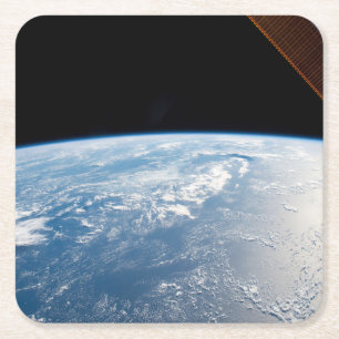 Solstrålar utanför Stilla havets Vatten Underlägg Papper Kvadrat