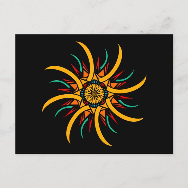 solstrålar vykort (Framsida)