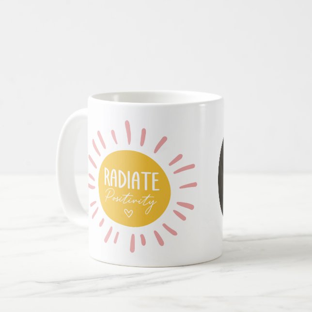 Solstråle Positivitet Kaffemugg (Framsida vänster)