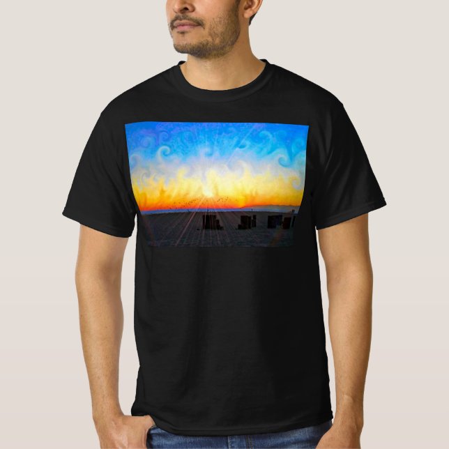 Solstråle strand  t shirt (Framsida)