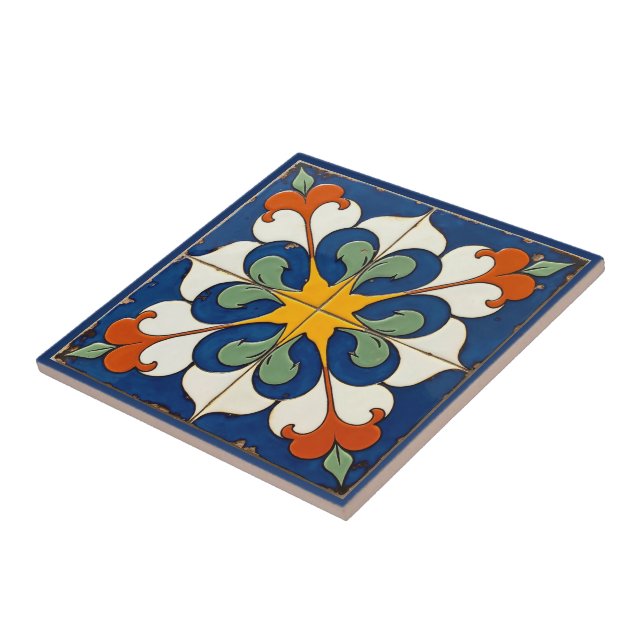 Solstråleserenad Azulejo Kakelplatta (Sidan)