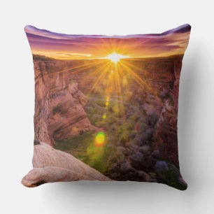 Solstrålning vid Canyon de Chelly, AZ Kudde