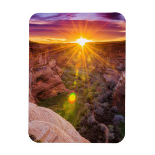 Solstrålning vid Canyon de Chelly, AZ Magnet
