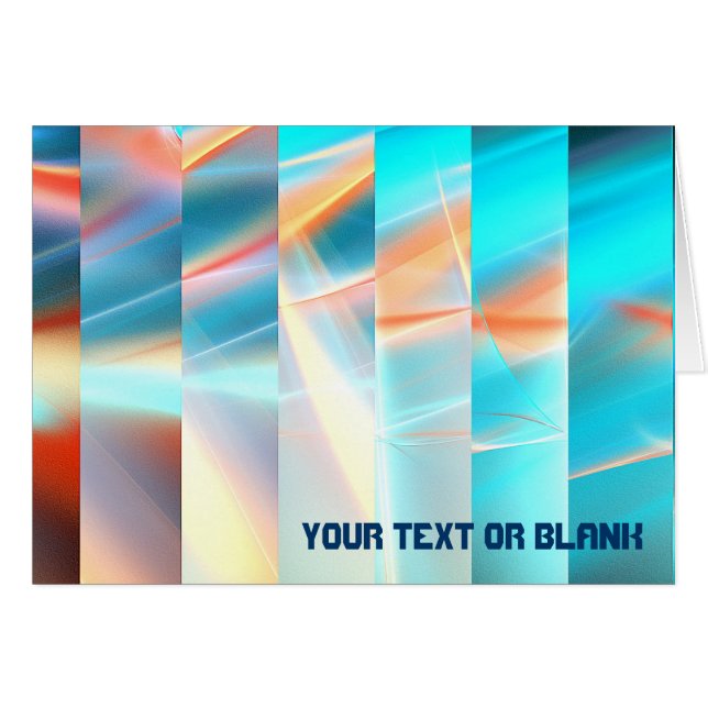 Solstrimmor Hälsningskort (Framsidan Horizontal)