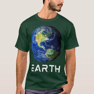 Solsystem 3:e planeten jorden Rymden T Shirt