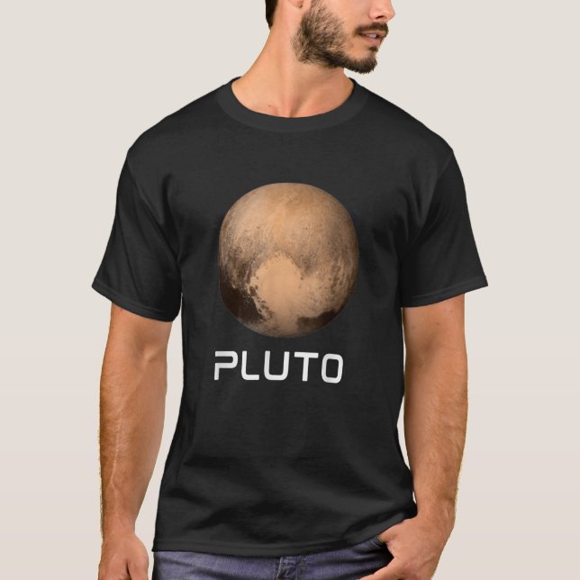 Solsystem 9:e planetspluto Glöm aldrig yttre S T Shirt (Framsida)